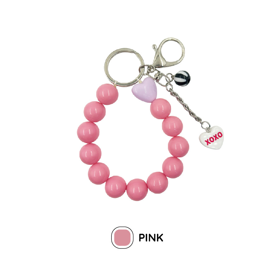 キャンディー カラー ビーズ ストラップ / candy color beaded strap