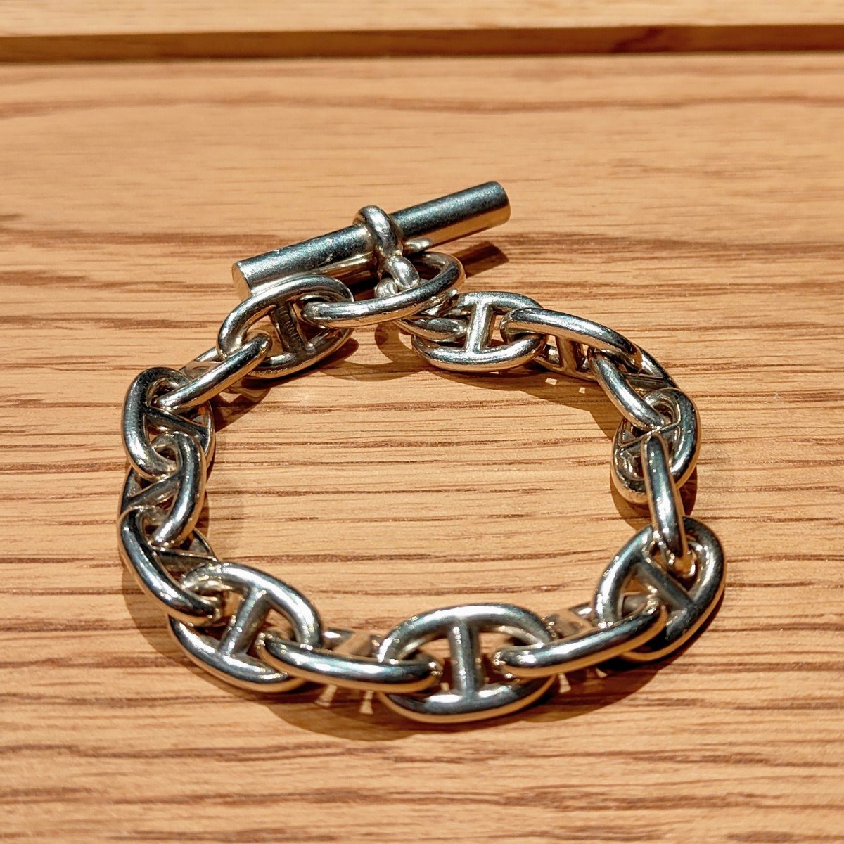 HERMES Accessory】エルメス シェーヌダンクル ブレスレット MM 15コマ