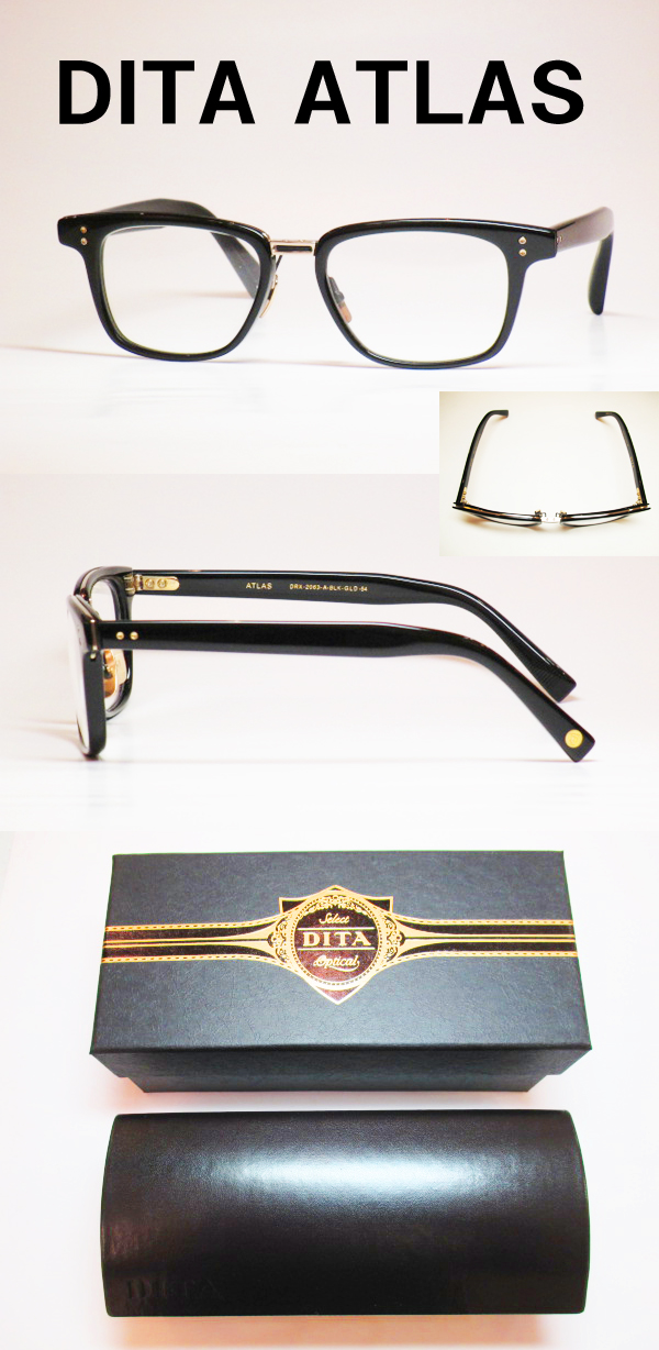 メガネのアベ｜DITA ATLAS DRX-2063-A BLK-GLD-54