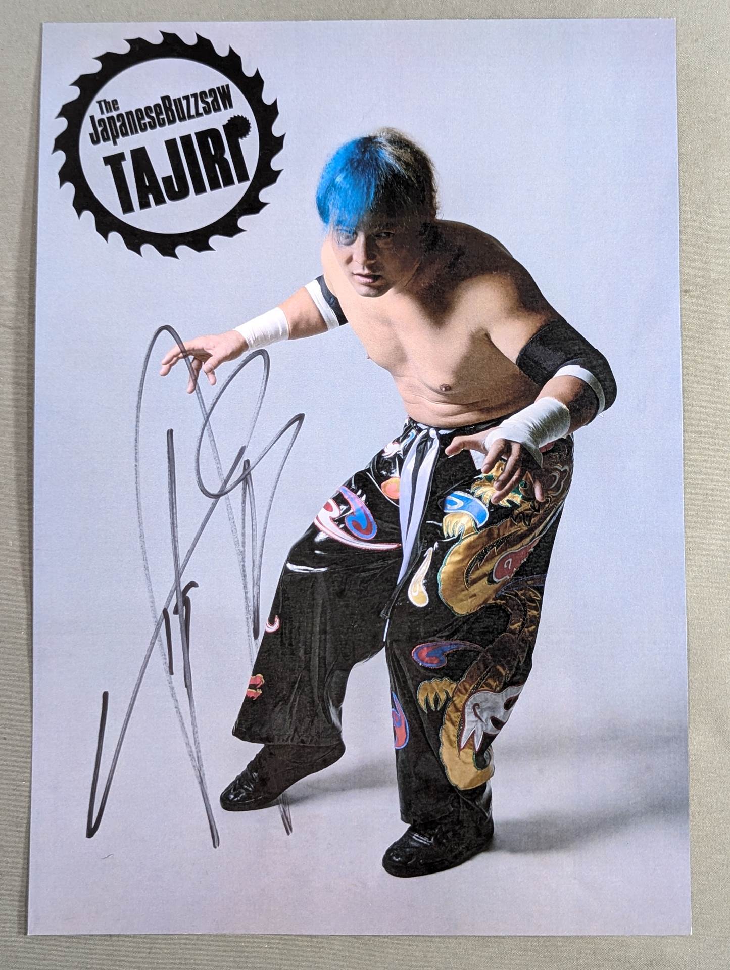 TAJIRI 直筆サイン入り ポートレート(B-6) – 闘道館