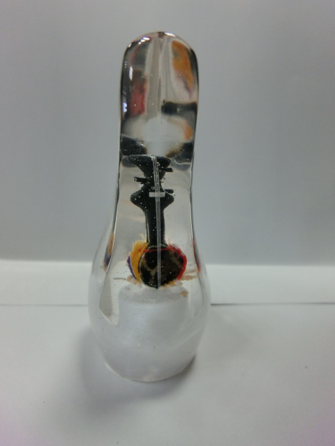 アアクリル三線バチ、ミニチュア三線入りバチ（沖縄三線のてぃだ屋）