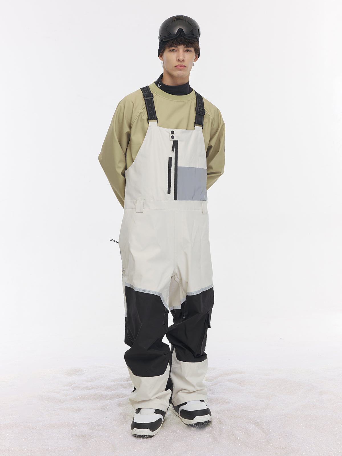 Vector Men's Ski & Snowboard Bibs Classic Snow Pants Waterproof