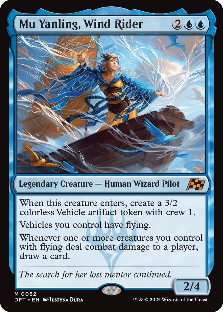 Mu Yanling, Wind Rider - Aetherdrift - Magic: The Gathering