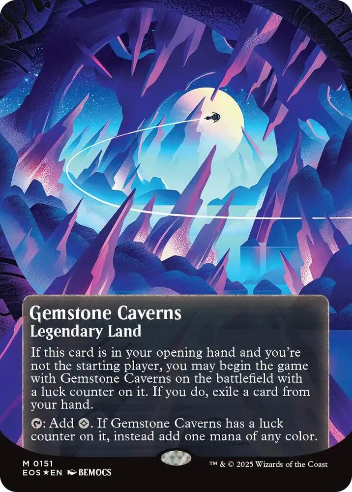 Gemstone Caverns (0151) (Borderless) (Galaxy Foil) - Edge of