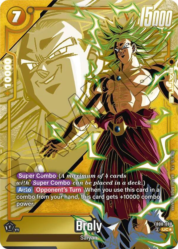 Broly - FB08-088 (Alternate Art) - Saiyan's Pride - Dragon Ball
