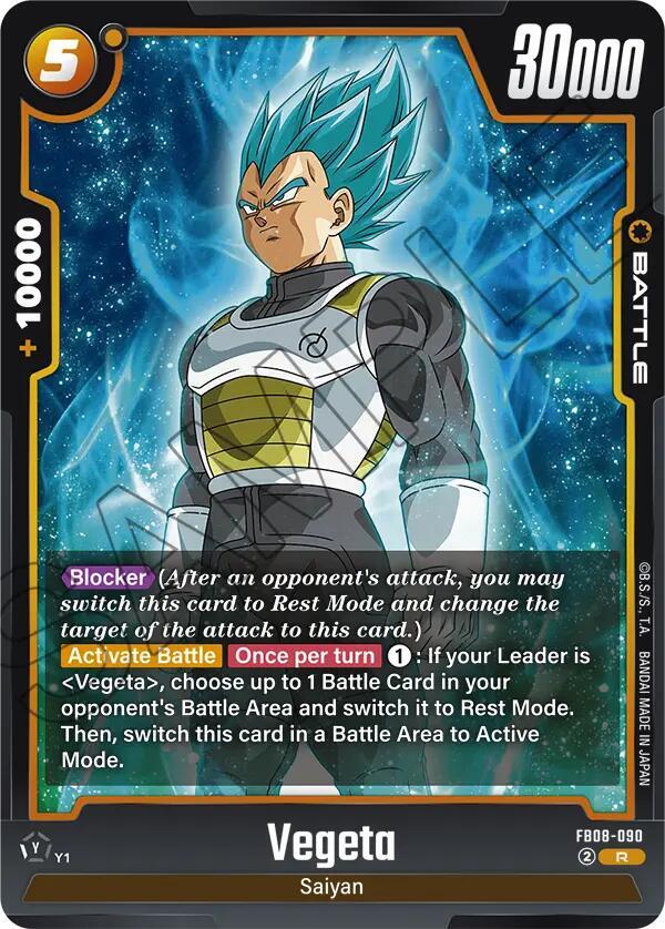 Vegeta - FB08-090 - Saiyan's Pride - Dragon Ball Super: Fusion