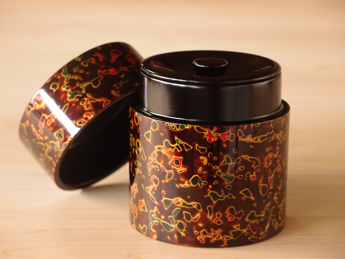 TCD-1001] 木製茶筒 | 津軽塗たなか