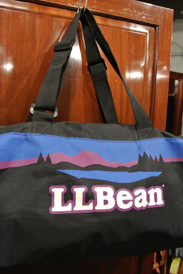 USED) 90s LL BEAN ロゴ ナイロン ボストンバッグ(Black) 中古