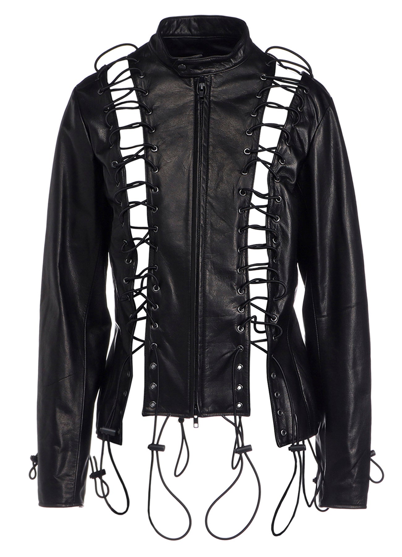 COW LEATHER LACE-UP JACKET – THE SHOP YOHJI YAMAMOTO