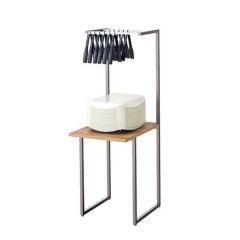 トング掛けセルフスタンド ベージュ 幅400mm×奥行520mm×高さ1202mm