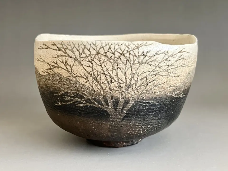 加藤作助 瀬戸伊賀 割山椒 向付 五客 小鉢 懐石 会席 和食器 | 陶酔庵