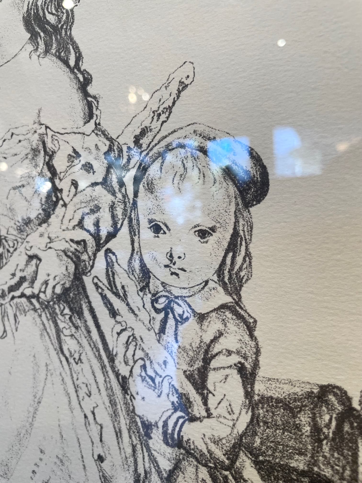 レオナール・フジタ（藤田嗣治） リトグラフ「パンとミルクポットを