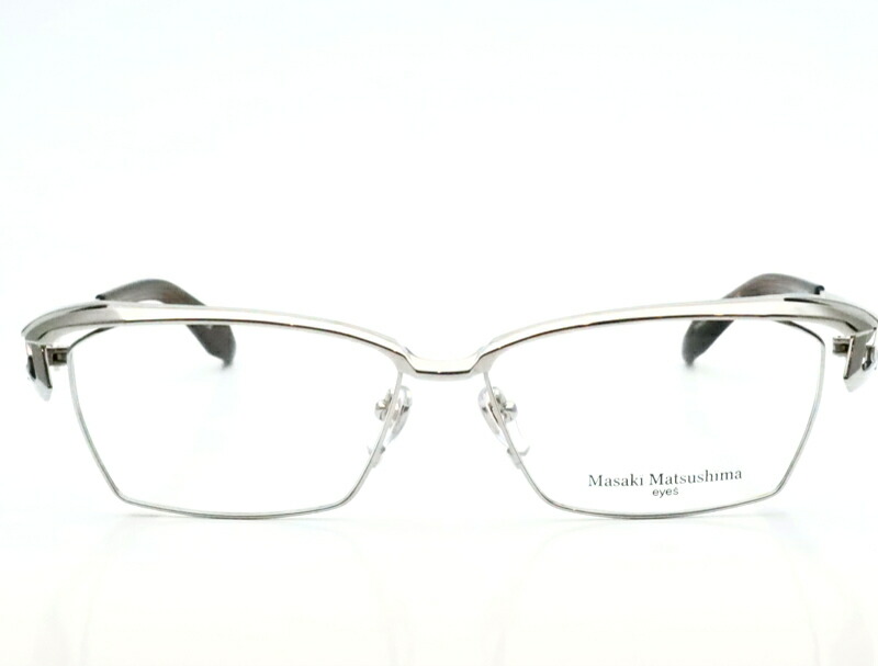楽天市場】レンズつき マサキマツシマ メガネ MF-1308 2 シルバー 58