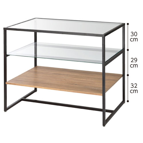 楽天市場】【終売】3段テーブル ブラック トロッコ無し 61-798-10-4