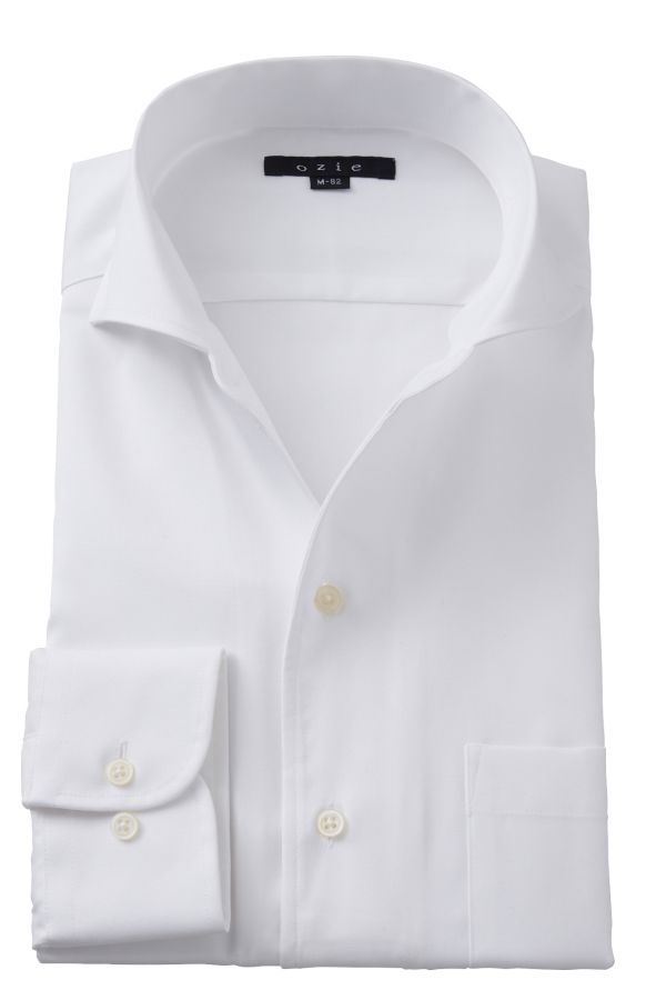 楽天市場】イタリアンカラー ワイドカラー メンズ ドレスシャツ 長袖