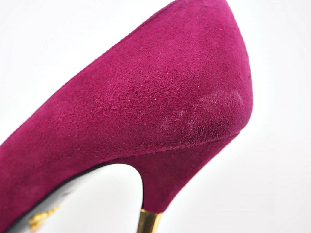 楽天市場】プラダ PRADA パンプス ピンヒール スエード ピオニー