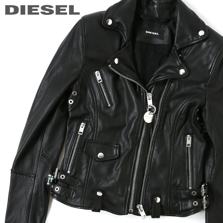 楽天市場】☆DIESEL ディーゼル レディース☆羊革 本革 バックスタッズ