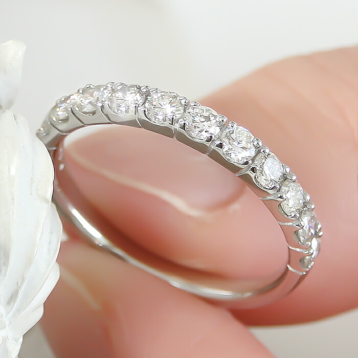 楽天市場】pt900【0.50ct】ダイヤモンド エタニティリング【送料無料