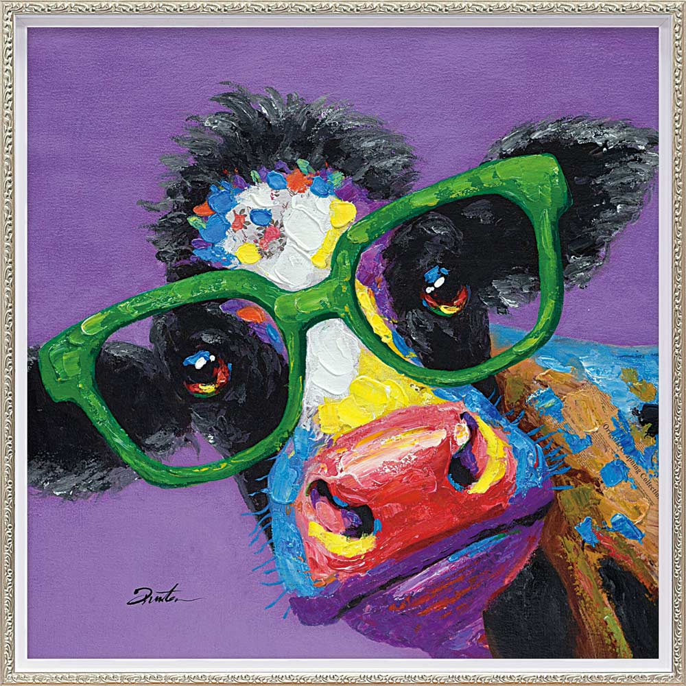 楽天市場】【スーパーSALE10％OFF】絵画 オイル ペイント アート カウ