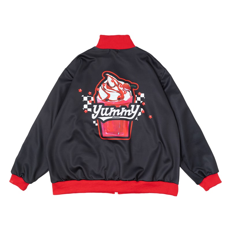 楽天市場】Yummy ジャケット ブルゾン 長袖 ジャージ 原宿 原宿系