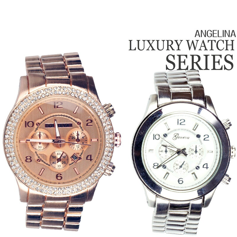 楽天市場】GENEVA 男性用メンズ腕時計 バーニーズ ピンクゴールド