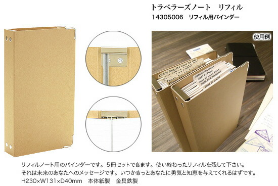 楽天市場】トラベラーズノート TRAVELER'S Notebook リフィル用