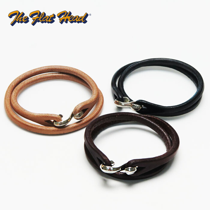 楽天市場】フラットヘッド THE FLAT HEAD レザーブレスレット ダブル 2