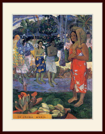 楽天市場】ゴーギャン・「イア・オラナ・マリア：マリアを拝する