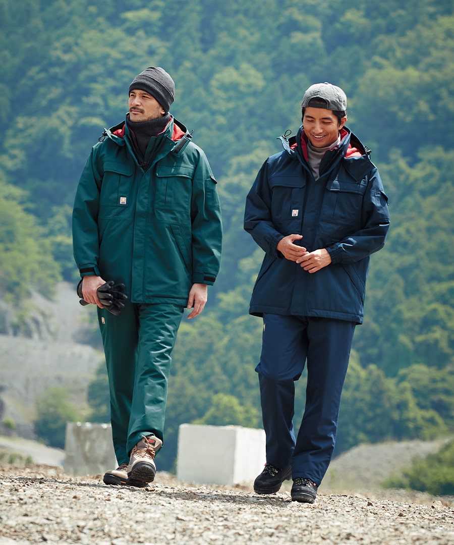 楽天市場】平日14時まで当日出荷 即納 防寒 作業着 作業服 アウター 下