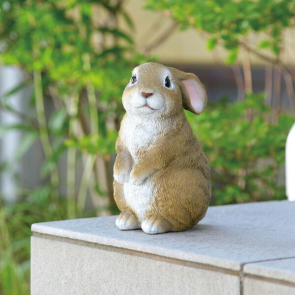 楽天市場】ミニうさぎ (SV-5868) 彫刻風 フィギュア ガーデニング 玄関