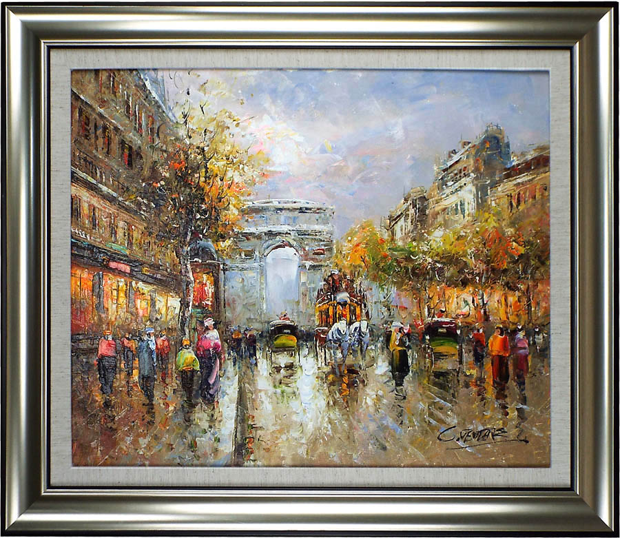 楽天市場】パリの絵 絵画 油絵 アートパネル開業祝い 開院祝い「パリ