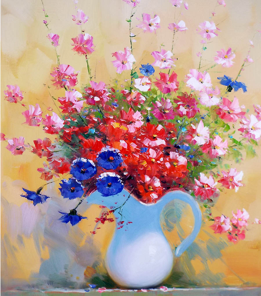 楽天市場】花の絵 絵画 油絵 アートパネル開業祝い 開院祝い「コスモス