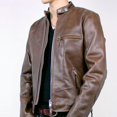 楽天市場】XS~7L 牛革 シングルライダース ジャケット カウレザー 本革