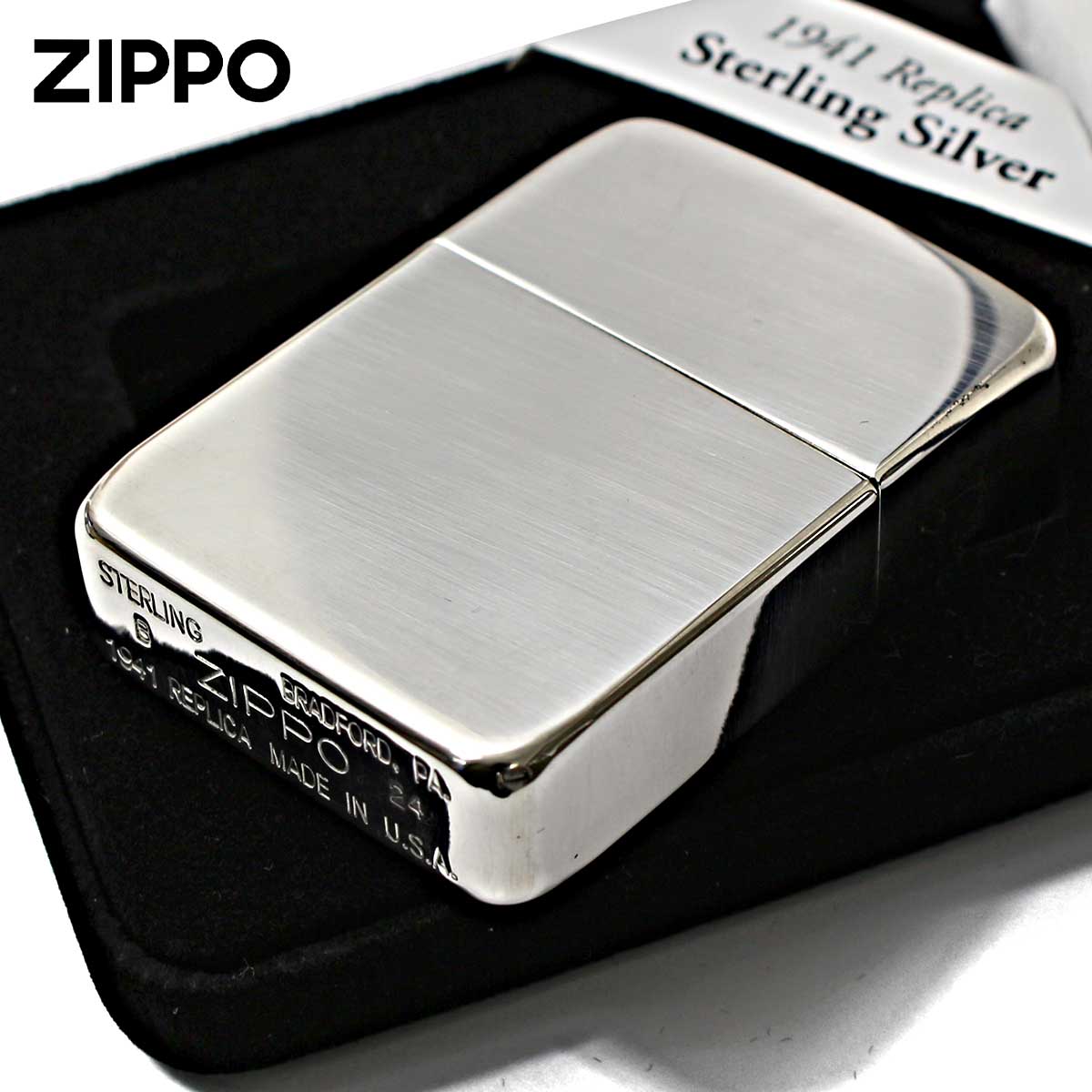 楽天市場】Zippo ジッポライター 純銀 スターリングシルバー 925
