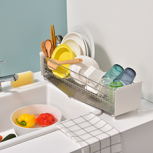 楽天市場】【レビュー特典付き】 水切りラック UtaU ロング 幅18cm