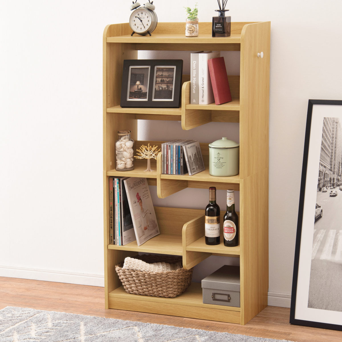 楽天市場】ディスプレイラック 幅60cm ハイタイプ 可動棚 A4収納