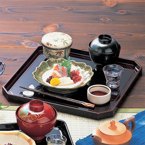 膳 5枚セット 木製収納箱付き 茶懐石道具 お膳 4枚 輪島塗 膳 5枚