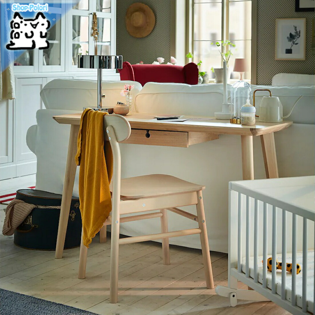 IKEA - イケア -】LILLASEN -リルオーセン- 机 デスク 竹 102x49 cm PC