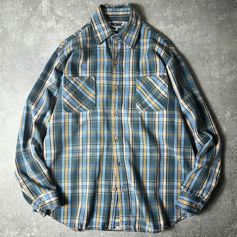 楽天市場】80s USA製 BIG MAC チェック 長袖 ヘビー フランネル シャツ
