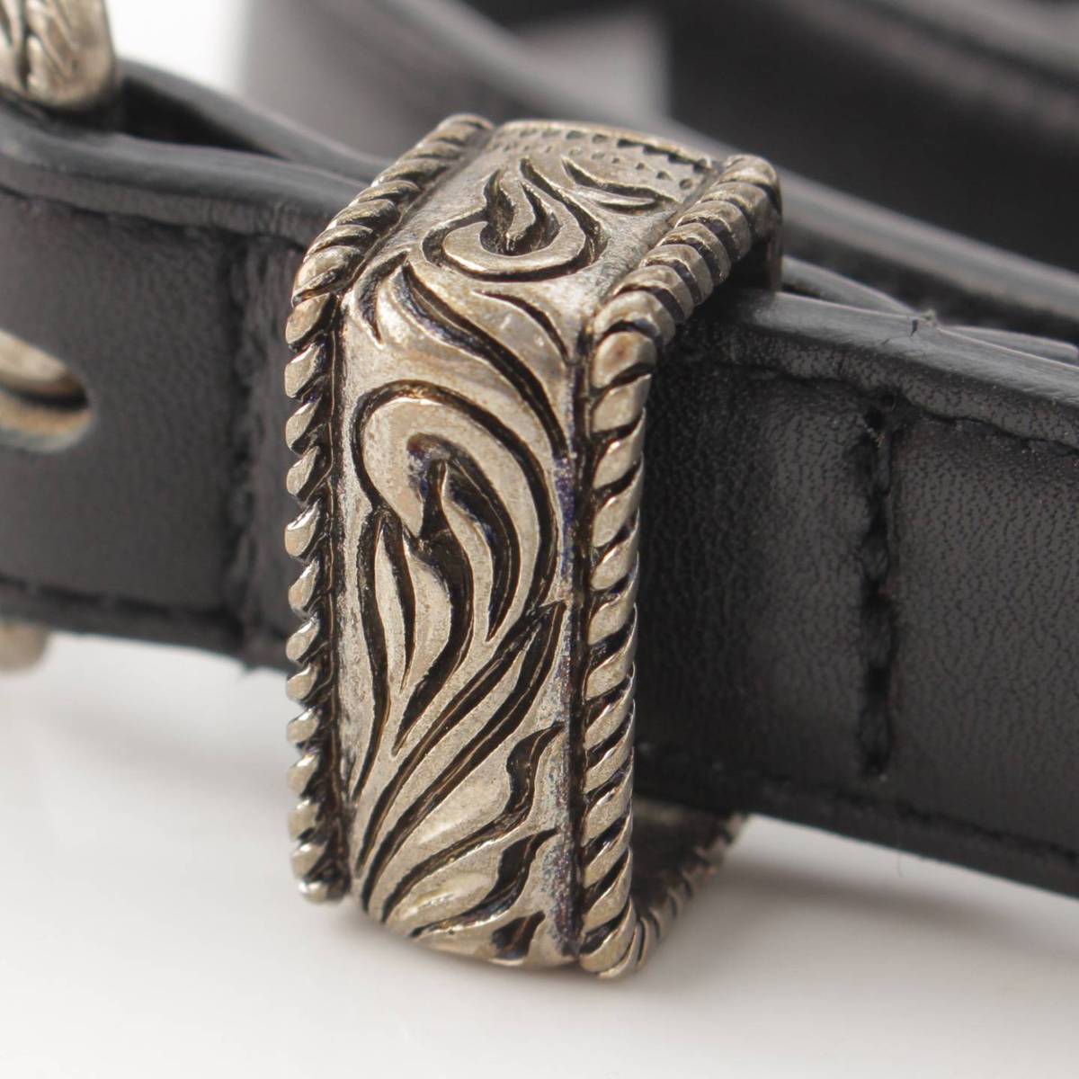 楽天市場】【サンローラン】SAINT LAURENT ウェスタン バックル レザー