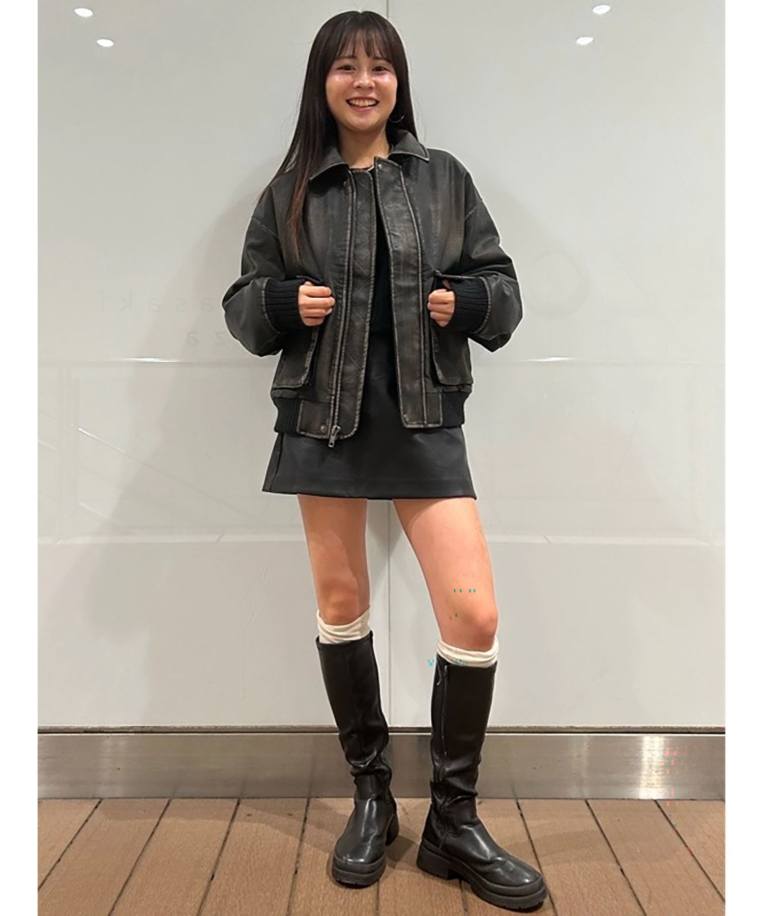 GAP｜(U)リサイクル ヴィーガンレザー ボンバージャケット | Rakuten