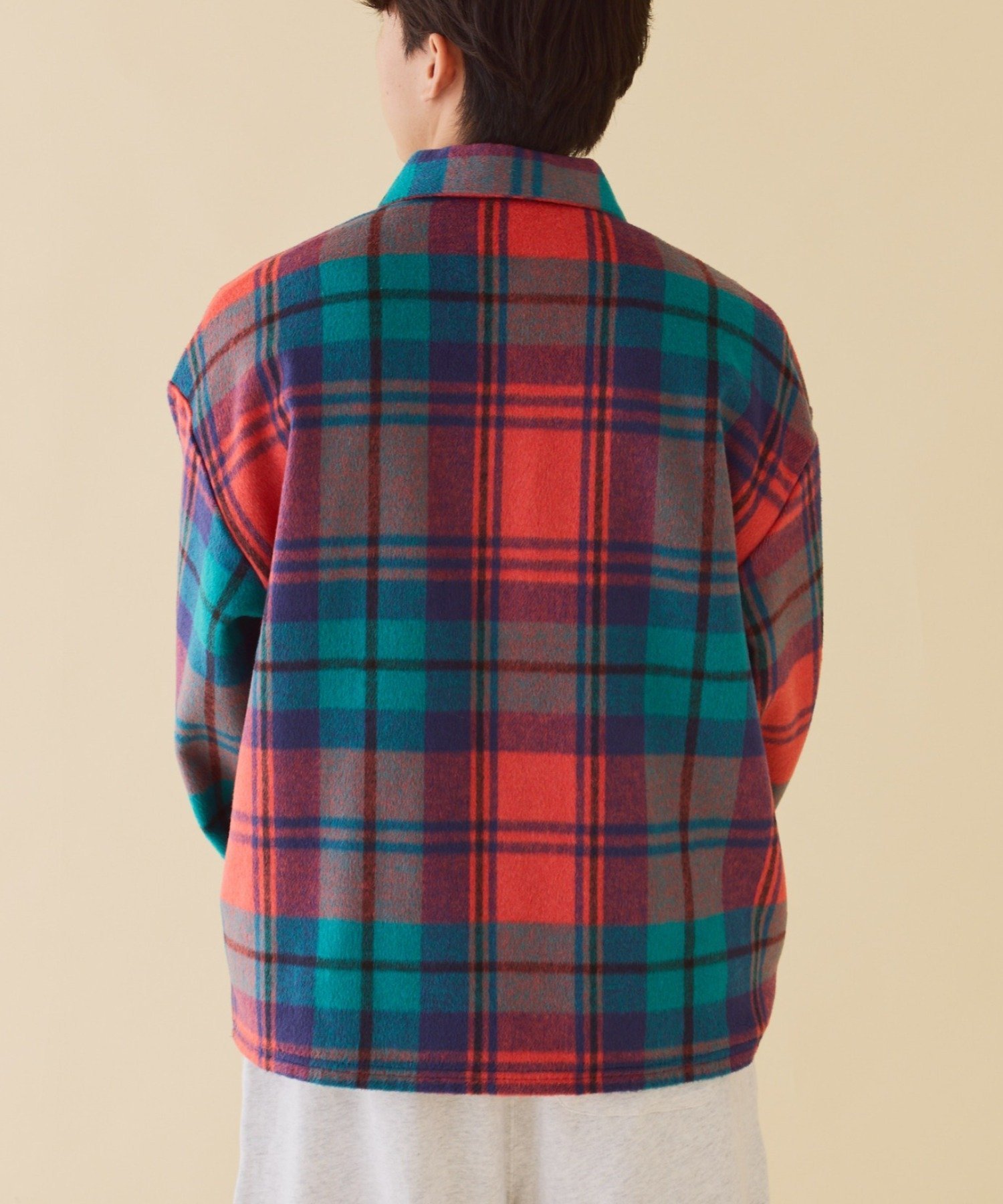 CIAOPANIC TYPY｜【DISCUS】シャギーチェックシャツジャケット