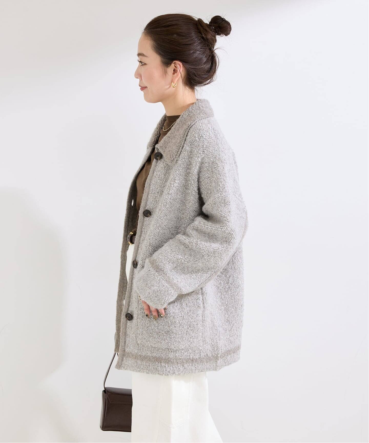 B.C STOCK｜《Sサイズ展開》手洗い可 / ツイード調パイルニット