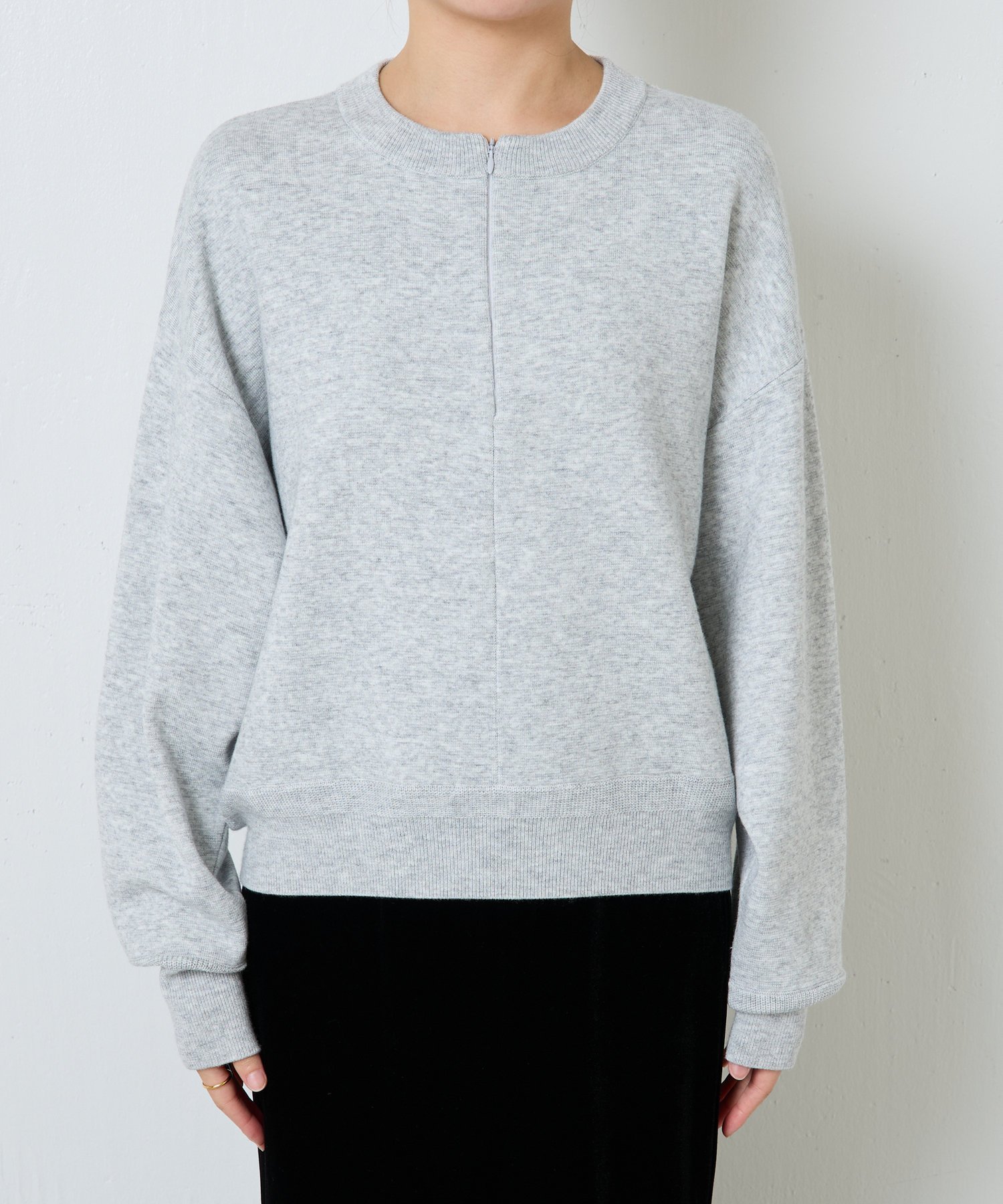 COLLAGE GALLARDAGALANTE｜ジップスウェットライクニット | Rakuten