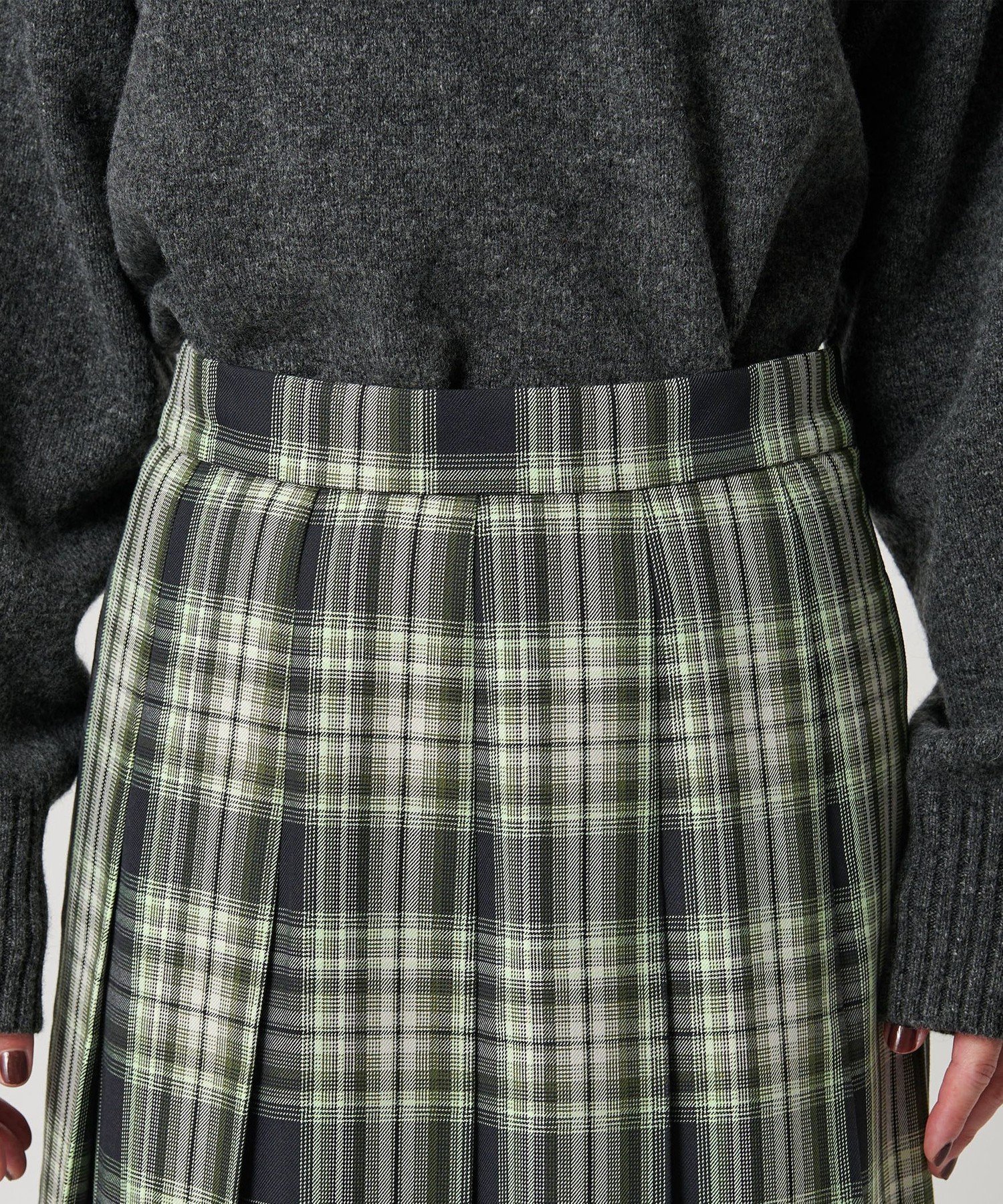 BEAUTY&YOUTH UNITED ARROWS｜チェック プリーツロングスカート