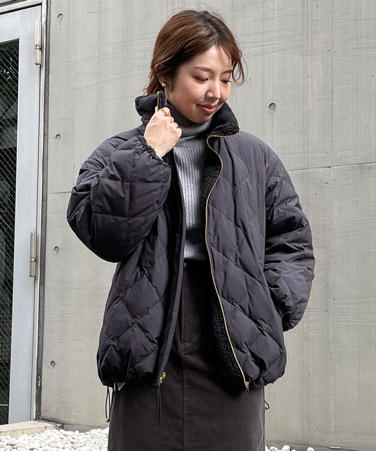 UNFILO｜【TAION×UNFILO】リバーシブルボアダウン | Rakuten Fashion