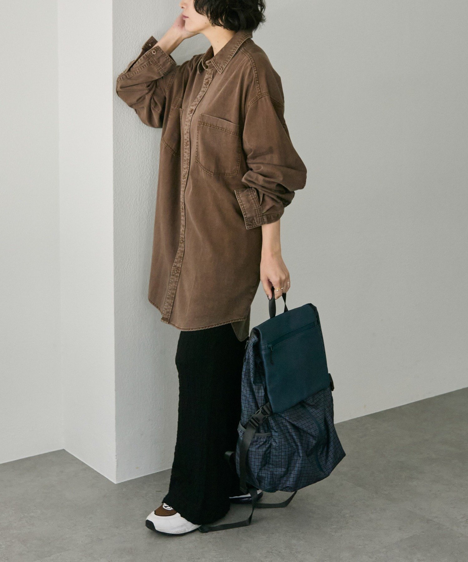 ear PAPILLONNER｜【BURLAPOUTFITTER×ear】レザーコンビライトリュック