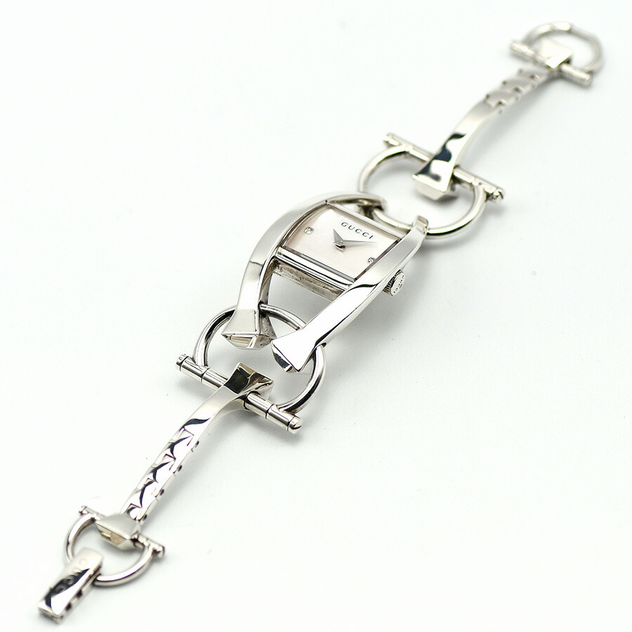 楽天市場】グッチ GUCCI キオド 123.5 クォーツ SV925 シェル文字盤 3P