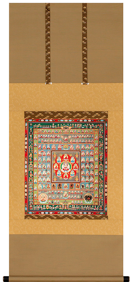 楽天市場】掛け軸 掛軸 両界曼荼羅 胎蔵界・金剛界 尺五アンド対幅