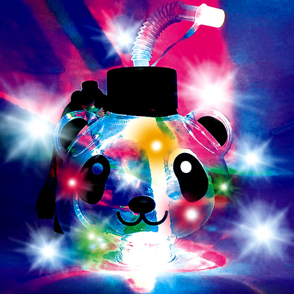 楽天市場】【6個セット】【光る ドリンクボトル】光るパンダボトル